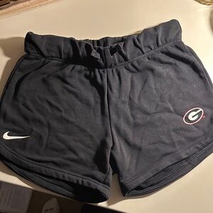 Nike Kids Black Athletic Shorts with Logo